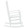 vidaXL Chaises &agrave; bascule enfants lot de 2 blanc bois peuplier massif