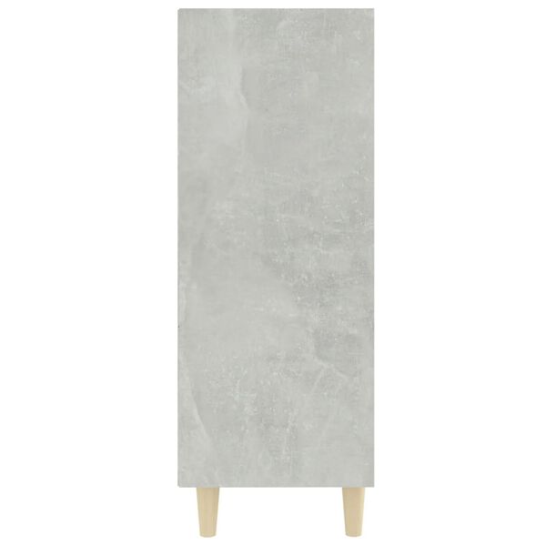 vidaXL Buffet Gris béton 69,5x32,5x90 cm Bois d'ingénierie