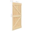 vidaXL Porte coulissante avec kit de quincaillerie 90x210cm Pin massif