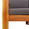 vidaXL Salon de jardin avec coussins 6 pcs bois d'acacia solide