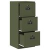 vidaXL Cabinet de Dossier avec tiroir Vert olive 45,5 x 42 x 106,5 cm