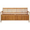 vidaXL Banc de rangement de jardin 170 cm bois d'acacia solide