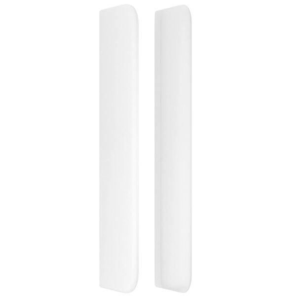 vidaXL T&ecirc;te de lit avec oreilles Blanc 93x16x118/128 cm Similicuir