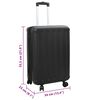 vidaXL Valise avec verrouillage Noir 34 x 23 x 55.5 cm Plastic ABS