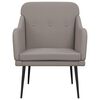 vidaXL Fauteuil Taupe 63x76x80 cm Tissu