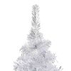 vidaXL Arbre de No&euml;l artificiel pr&eacute;-&eacute;clair&eacute;/boules argent&eacute; 150 cm PET