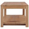 vidaXL Table basse 100x50x40 cm bois de teck massif
