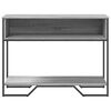 vidaXL Table console sonoma gris 100x35x74,5 cm bois d'ingénierie