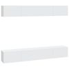 vidaXL Meubles TV muraux 4 pcs blanc 100x30x30 cm