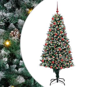 vidaXL Sapin de No&euml;l artificiel Vert 180 cm PVC, Acier et Plastique