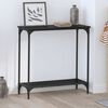 vidaXL Table console Ch&ecirc;ne noir 75 x 30.5 x 75 cm Bois d'ing&eacute;nierie