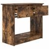 vidaXL Table console avec tiroirs chêne fumé 85,5x38,5x74,5 cm