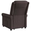 vidaXL Fauteuil inclinable marron fonc&eacute; tissu