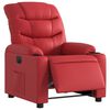 vidaXL Fauteuil inclinable &eacute;lectrique Rouge Similicuir