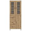vidaXL Haut Armoire 2 pcs Ch&ecirc;ne artisanal Bois d'ing&eacute;nierie