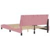 vidaXL Cadre de lit sans matelas Hanko rose 140x190 cm velours