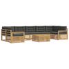vidaXL Ensemble de canap&eacute;s d'ext&eacute;rieur 8 pc Blanc et anthracite