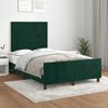 vidaXL Cadre de lit sans matelas vert fonc&eacute; 120x200 cm velours