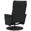vidaXL Fauteuil inclinable de massage repose-pieds noir similicuir