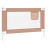 vidaXL Barri&egrave;re de s&eacute;curit&eacute; de lit d'enfant Taupe 100x25 cm Tissu