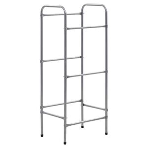 vidaXL &Eacute;tag&egrave;re de rangement pour 3 caisses Argent&eacute; 50x33x116 cm Acier