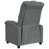 vidaXL Fauteuil inclinable Gris fonc&eacute; Tissu