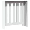 vidaXL Cache-radiateur blanc 78x20x82 cm bois d'ing&eacute;nierie