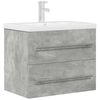 vidaXL Ensemble de meubles de salle de bain 2 pcs gris b&eacute;ton