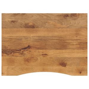 vidaXL Dessus de bureau avec courbe 110x80x2,5 cm manguier massif brut