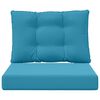 vidaXL Coussin de canap&eacute; d'ext&eacute;rieur 2 pcs Bleu royal Polyester