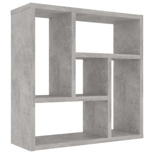 vidaXL &Eacute;tag&egrave;re murale Gris b&eacute;ton 45x16x45 cm Bois d&rsquo;ing&eacute;nierie