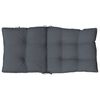 vidaXL Coussins de chaise &agrave; dossier bas lot de 6 anthracite