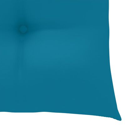 vidaXL Chaises de jardin avec coussins bleu clair 4 pcs Teck massif