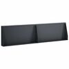 vidaXL Mur de sout&egrave;nement 2 pc 80 x 12 x 30 cm Acier Anthracite