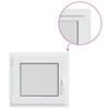 vidaXL Couleur int&eacute;rieure de la fen&ecirc;tre de sous-sol blanche RISOR