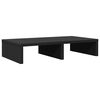 vidaXL Support de moniteur noir 50x27x10 cm bois d'ing&eacute;nierie