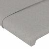 vidaXL Cadre de lit sans matelas gris clair 140x190 cm tissu