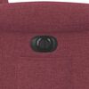vidaXL Fauteuil inclinable &eacute;lectrique rouge bordeaux tissu