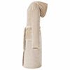 vidaXL Peignoir avec capuche Beige xl Flanelle