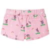 Short pour enfants avec cordon de serrage rose clair 104