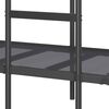 VidaXL Lit superposé sans matelas noir 80x200 cm acier