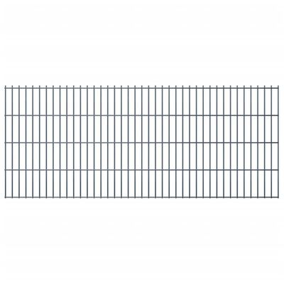 vidaXL Panneaux de clôture de jardin 2D 2,008x0,83 m 24 m total Gris