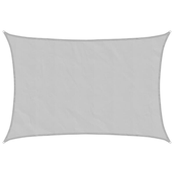 vidaXL Voile d'ombrage gris clair 3x2 m 100% polyester oxford