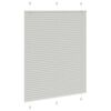 vidaXL Store pliss&eacute; gris clair 105x100cm largeur du tissu 104,4cm