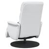 vidaXL Fauteuil inclinable Blanc PU