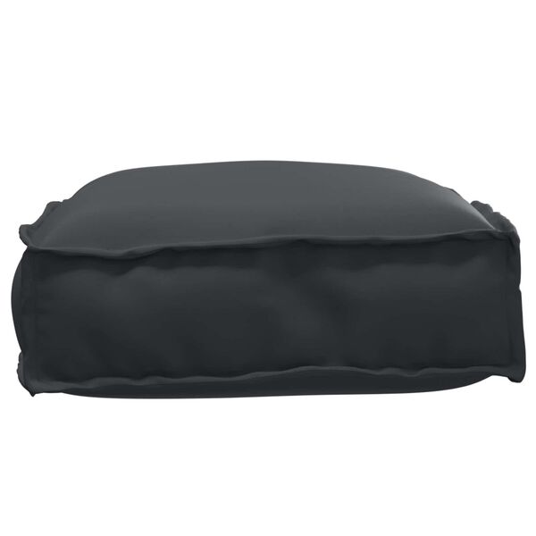 vidaXL Coussin Noir 60 x 40 x 8 cm Tissu Oxford