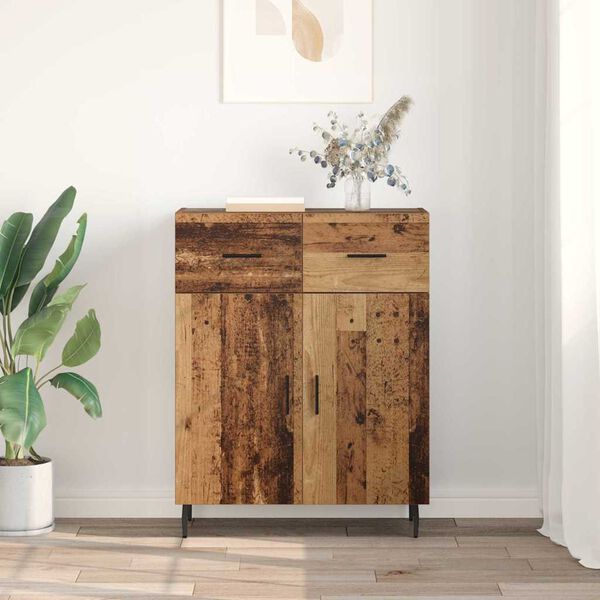 vidaXL Buffet Bois Ancien 69,5 x 34 x 90 cm Bois d'ing&eacute;nierie