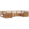 vidaXL Ensembles de canap&eacute;s 6 pcs Naturel Bois d'Acacia Massif