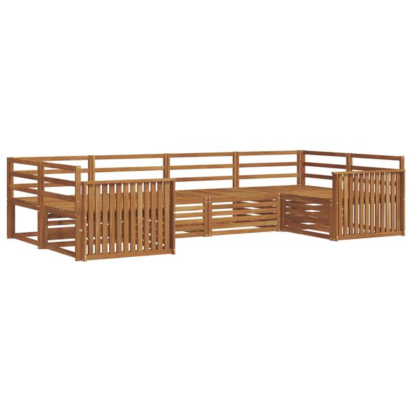 vidaXL Ensembles de canap&eacute;s 6 pcs Naturel Bois d'Acacia Massif
