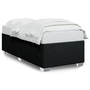 vidaXL Cadre de lit sans matelas noir 80x200 cm tissu